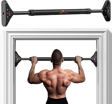 Sportneer Pull Up Bar: Strength Training Chin up Bar without Screws - Adjustable 75-94cm Width Locking Mechanism Pull-up Bar for Doorway - Max Load 200kg for Home Gym Upper Body Workout Non-slip - Amazon.ae Price Tracker