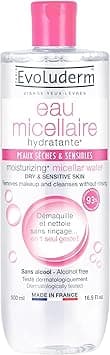 Evoluderm Micellar Water For Dry and Sensitive Skin 500 ml - Amazon.ae Price Tracker