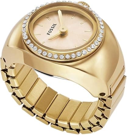 Fossil Watch Ring for Women, Quartz movement with Stainless steel Strap - Amazon.ae Price Tracker