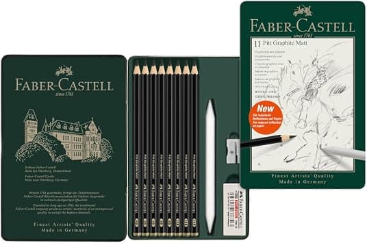 Faber-Castell Set Pitt Graphite Matt – Tin of 11 pcs - Amazon.ae Price Tracker