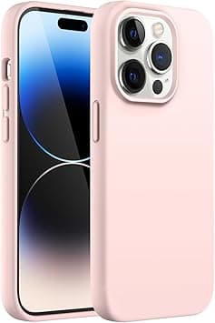 JETech Silicone Case for iPhone 14 Pro 6.1-Inch, Silky-Soft Touch Full-Body Protective Phone Case, Shockproof Cover with Microfiber Lining (Pink) - Amazon.ae Price Tracker