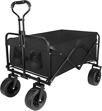 Coolbaby Cart Outdoor Garden Cart.The Cart Handles Are Adjustable And Can Be Folded Into A Lightweight Outdoor Four-Wheeled Cart For Gardening, Sports, Camping And Picnics-Black… - Amazon.ae Price Tracker