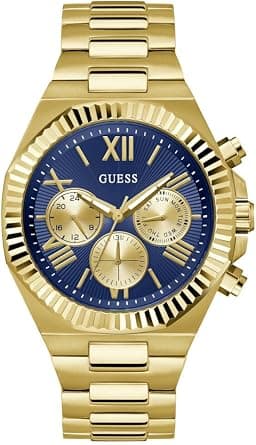 GUESS Equity Gw0703g6 Men's Chronograph Watch Trendy Code GW0703G6, blue, Modern, Blue, Modern - Amazon.ae Price Tracker