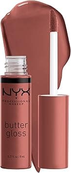 NYX PROFESSIONAL MAKEUP Butter Gloss, Non-Sticky Lip Gloss, Buttery Soft, Silky Smooth and Creamy, Sheer to Medium Coverage - Shade: Praline (Deep Nude) - Amazon.ae Price Tracker