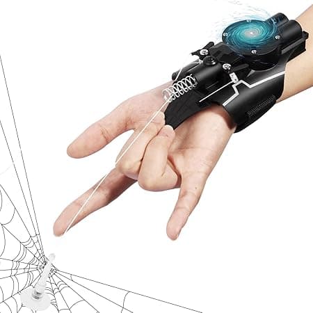Web Launcher String Shooters Toy, Upgrade 2.0, Cool Gadgets Spider Real Silk Superhero Role-Play Cool Stuff Fun Toys Great for Men and Teens (Black) - Amazon.ae Price Tracker