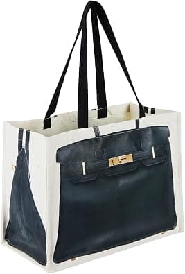 Luxury Inspired Fashion Canvas Tote Bag, Foldable Canvas Carryall for Shopping, Daily Use, Travel & Gifts, Trendy High-End Prints - Amazon.ae Price Tracker