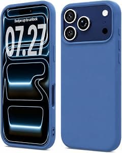 TR-PLANET for iPhone 17 Pro Liquid Silicone Case, Microfiber Lining Shockproof Slim Thin Phone Case, Lightweight Rubber Gel Soft TPU Back Cover Compatible With iPhone 17 Pro, Dark Blue - Amazon.ae Price Tracker