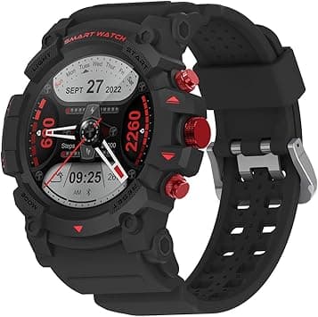 PEJE 1.39” Watch For Men,Smart Watch For Men with GPS,1ATM Waterproof Bluetooth calling Smart Watch,120+ Sport Modes, with SpO2/Heart Rate/Sleep Monitor,Smartwatch Compatible Android iOS (Black) - Amazon.ae Price Tracker