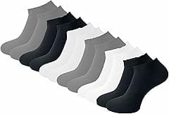 Yanek Men's Cotton Low Cut Ankle Socks (6 Pairs) - Soft, Breathable, Moisture-Wicking, Assorted Colors, Comfortable Athletic Socks for Running, Sports, and Everyday Wear, Durable and Lightweight - Amazon.ae Price Tracker