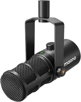 MAONO Dynamic Microphone, USB/XLR Podcast PC Microphone with Software, EQ,Tap-to-Mute, Headphone Jack, Gain Knob & Volume Control, Studio Mic for Broadcast, Recording, Streaming & Gaming (PD400X) - Amazon.ae Price Tracker