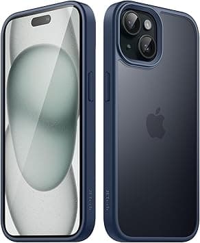 JETech Matte Case for iPhone 15 6.1-Inch, Shockproof Military Grade Drop Protection, Frosted Translucent Back Phone Cover, Anti-Fingerprint (Storm Blue) - Amazon.ae Price Tracker