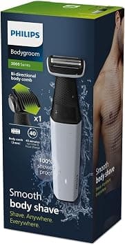 Philips Body Groomer BG3007/01 | Safe body shaving and trimming | 100% showerproof | 3mm comb | 40 min cordless | USB-A charging - Amazon.ae Price Tracker