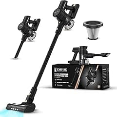 Empire 25Kpa Cordless Vacuum Cleaners - 6 in 1 Lightweight Stick Vacuum Cleaner with Powerful Suction 300W Brushless Motor, 3 Power Modes, Cordless Vacuum Up to 45min Runtime, Cordless Vacuum Cleaner - Amazon.ae Price Tracker