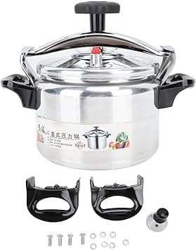Dpofirs 3L to 15L Canning Pressure Cooker, Pressure Cooker Thickened Large Capacity Anti Stick Explosion Proof Aluminum Pressure Canner for Commercial Household Use (3L) - Amazon.ae Price Tracker