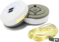 Camping String Lights, 12 Modes 32.8Ft Hanging Light 30S Quick Roll Up Lights Portable Rechargeable Flashlight Waterproof Lantern For Camping, Party Festival Decor - Amazon.ae Price Tracker