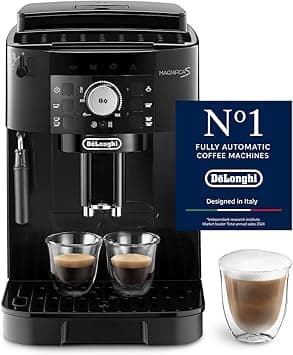 De'Longhi Coffee Machine MAGNIFICA S Fully Automatic Espresso Machine with 6+ Hot & Iced Beverages, Soft Touch Interface, Milk Frother, 13 Grinder Settings, Twin Shot ECAM11.112.B (Made in Europe) - Amazon.ae Price Tracker