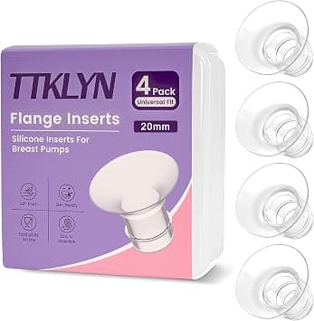 4 Pcs 20mm Flange Insert, Soft Reducer for 24mm Flange Shield, Compatible with Momcozy M5/M9/M6/V2 Pro/S12 Pro/eufy E10/S1/S1 Pro/Spectra/Elvie/Lansinoh/Paruu Breast Pump - Amazon.ae Price Tracker
