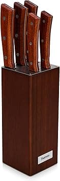 Fissman Kitchen Knife Set with Wooden Block, 6-Piece Knife Sets, Stainless Steel X30Cr13 Maximus Knife Set, Includes Chef Knife, Slicing Knife, Bread Knife, Utility Knife, Paring Knife - Amazon.ae Price Tracker