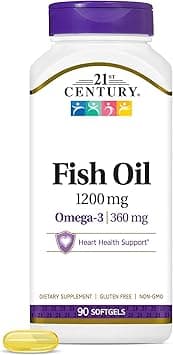 21st Century Fish Oil 1200 mg Enteric Coated Softgels, 90 Softgels - Amazon.ae Price Tracker