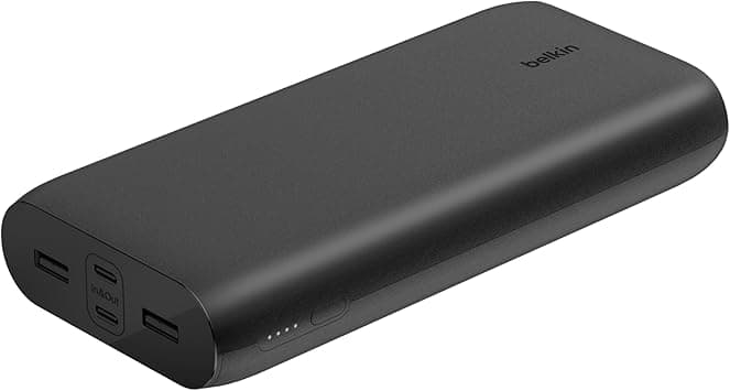 Belkin Fast Charge 4-Port Power Bank 26K, Battery Pack with -C & -A Ports, Fast Charge -C Power Delivery, Portable Charger for iPhone 16, 15, 14, 13, 12, iPad Pro, Galaxy S24, S24 Ultra, S24+ - Amazon.ae Price Tracker