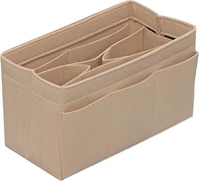 Minimalist Felt Bag Organizer Insert, 14 Pockets, Beige, Perfect for Tote, LV Speedy, Neverfull - Amazon.ae Price Tracker