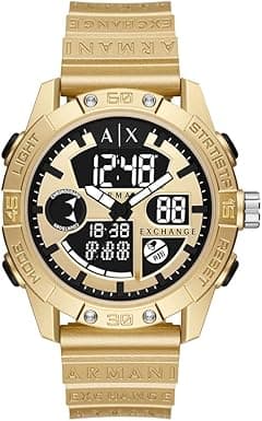 A|X ARMANI EXCHANGE Men's Analog-Digital Gold Polyurethane Watch (Model: AX2966), Gold, Modern - Amazon.ae Price Tracker