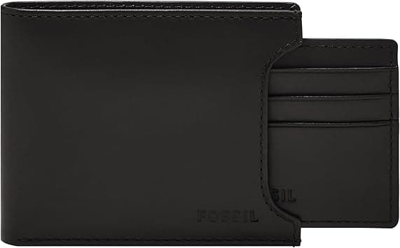Fossil Derrick RFID Sliding 2 in 1, Black, Black - Amazon.ae Price Tracker