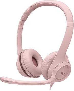 Logitech H390 Wired Headset for PC/Laptop, Stereo Headphones with Noise Cancelling Microphone, USB-A, In-Line Controls, Works with Chromebook - Rose - Amazon.ae Price Tracker