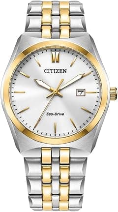 Citizen Men's Classic Corso Eco-Drive Watch, 3-Hand Date, Luminous Hands and Markers, Two-Tone Stainless Steel - Amazon.ae Price Tracker