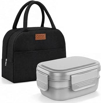 3-Layer Bento Lunch Box with Lunch Bag, Stackable Food Container with Built-in Cutlery Set for Kids, Adults, School, Office and Picnic - Amazon.ae Price Tracker