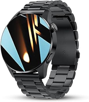 FILIEKEU Men Women Smart Watch Bluetooth Calls Heart Rate Sleep Monitor Steps Mens Smart Watch IP67 Waterproof Fitness Tracker Casual Black Stainless Steel Smart Watches for Android iOS - Amazon.ae Price Tracker