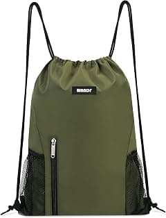 WANDF Drawstring Backpack Sports Gym Sackpack with Mesh Pockets Water Resistant String Bag for Women Men - Amazon.ae Price Tracker