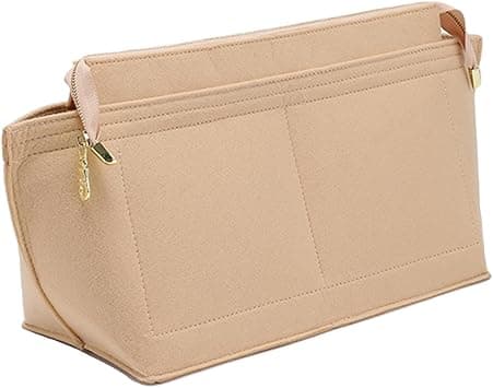 Doxo Purse Organizer Insert for Handbag and Tote Bag Suitable for Lv Neverfull MM/L.ongchamp GM Felt Tote Bag with Bottom Shaper, Beige with Lid, MM - Amazon.ae Price Tracker