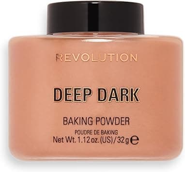 Revolution Beauty London, Loose Baking Powder, Prolongs Makeup Wear, Setting Deep Dark, For Dark Skin tones, 32g - Amazon.ae Price Tracker