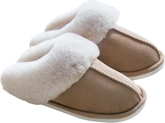 LIWEGHT Slippers for Women Men Fuzzy Memory Foam Slippers Fluffy Winter Soft Warm Slip On House Slippers,Anti-Skid Cozy Plush Warm Couple Slippers for Indoor Outdoor Slippers - Amazon.ae Price Tracker