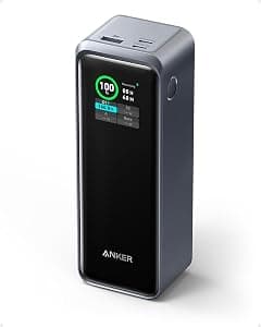 Anker Prime Power Bank, 27,650mAh 3-Port 250W Portable Charger (99.54Wh) Smart App, Smart Digital Display, Compatible with MacBook Pro/Air, iPhone 17/16 Series, Samsung, Huaiwei, Dell, Xiaomi - Amazon.ae Price Tracker