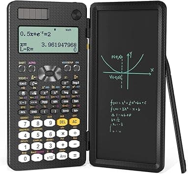 Exrp Scientific Calculator, Professional Scientific Calculators with Erasable LCD Writing Tablet, Solar and Battery Dual Power,Desktop Calculator with Notepad for Office, School - Amazon.ae Price Tracker