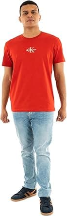 Calvin Klein Mens MONOLOGO TEE Short Sleeve T-Shirt - Amazon.ae Price Tracker
