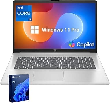 HP Essential 17 Laptop for Productivity & Daily Work, 17.3" FHD Display, Intel Core i7-1355U Performance, Webcam, USB-C, HDMI, Wi-Fi 6, Windows 11 Home, Silver,free MS Office (32GB RAM + 1TB SSD) - Amazon.ae Price Tracker