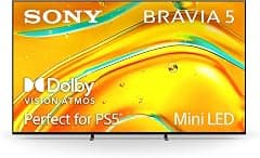 Sony BRAVIA 5 – 98″ Mini‑LED 4K Smart Google TV (2025 Model) with XR Processor, Dolby Vision/Atmos, 120 Hz Refresh, PS5 Features - Amazon.ae Price Tracker