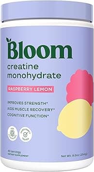 Bloom Lemon Raspberry Creatine 5g Per Serving Supports Strength, Endurance & Recovery - Non-GMO - Great Before or After Workout - 40 Servings, 9 oz. - Amazon.ae Price Tracker