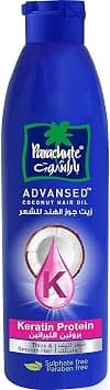 Parachute Advansed Keratin & Coconut Hair Oil, For Smooth & Shiny Hair, Reduces Hair Breakage & Split Ends, All Hair Types, No Parabens, Silicones & Sulphate, 170ml - Amazon.ae Price Tracker