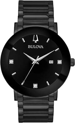 Bulova Men's 3-Hand Quartz Watch with Diamond Dial and Edge to Edge Crystal - Amazon.ae Price Tracker