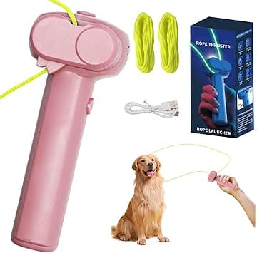Zip with 2 String Toy for Pets, Glow In The Dark Rope Launcher, Handheld Pressure Reducer Cool Stuff Outdoor Home Interaction Ideal for Pet To Gifts (Pink) - Amazon.ae Price Tracker