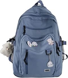 Cute Aesthetic Backpacks, School Backpack Teen Lightweight College Daypack for Teens Girls Women Students - Amazon.ae Price Tracker