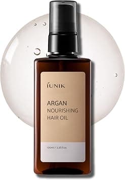 IUNIK Argan 3.9% Nourishing Hair Oil Treatment Non-sticky Lightweight - Smooth Strengthen Damaged Hair Quick-Absorption Silky Texture Eliminates Frizz Creates Brilliant Shines 3.38 Fl Oz Korean' - Amazon.ae Price Tracker