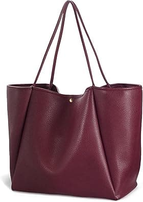 HOXIS Oversize Vegan Leather Tote Women Weekender Bag Shopper Handbag Travel Purse - Amazon.ae Price Tracker