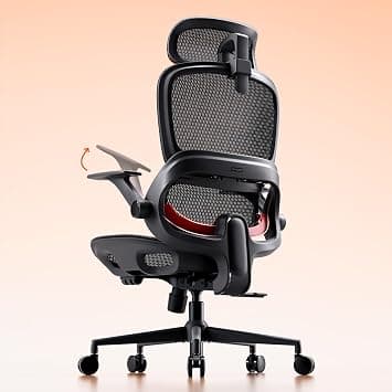 SIHOO B100 Office Chair, Comfy Ergonomic Office Chair, High Back Computer Chair with Adaptive Lumbar Support & Wide Headrest, Flip-up Armrests, Swivel Desk Chair for Long Hours,Black - Amazon.ae Price Tracker