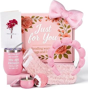 Small Gifts for Women, with 12oz Insulated Mug, Spa Headband for Washing Face Set, Socks & Candle, Thoughtful Birthday Gift for Women, Teenge Girls or Best Friend - Amazon.ae Price Tracker