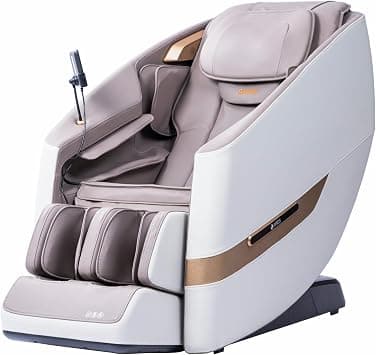 Ares uClass Massage Chair Massager With Magnetic Mechanism, 24 Auto Massage Programs, Zero Gravity Recline, Bluetooth Audio, Waist And Leg Heat, (Coffee Gray with Beige) - Amazon.ae Price Tracker